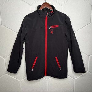 Spyder Jacket - Black & Red - Kids Extra Large